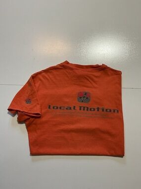 Vintage Local Motion International Hawaii Orange Surf Graphic S/S T-Shirt